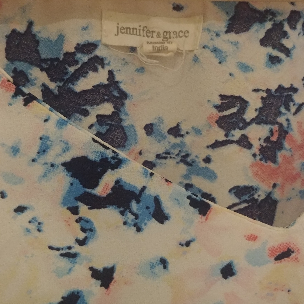 Abstract flower blouse